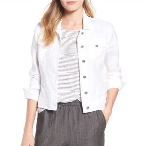 EILEEN FISHER Organic Linen Lightweight Jacket